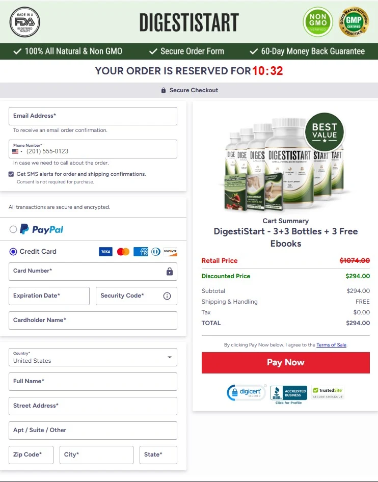Secure Checkout Form